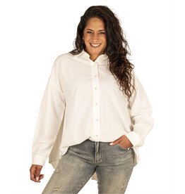 Off-white blouse plissé van Forza