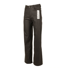 Hello Miss Zwarte wax wide leg jeans van Hello Miss