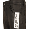 Zwarte wax wide leg jeans van Hello Miss
