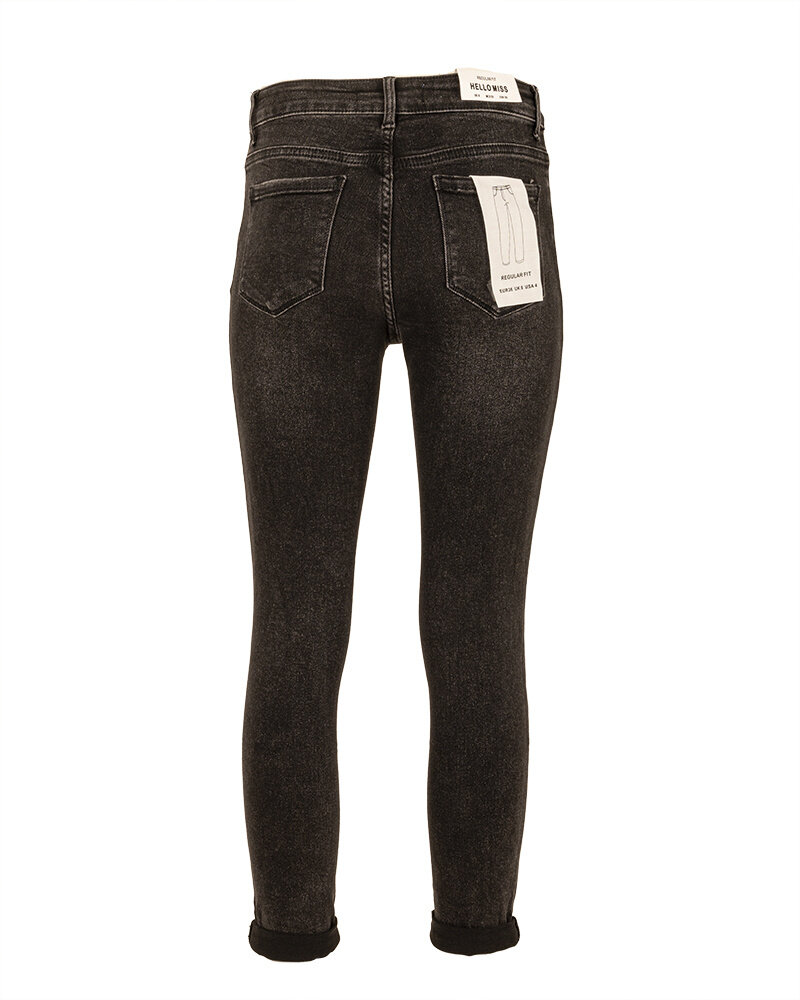 Zwarte reular fit jeans van Hello Miss