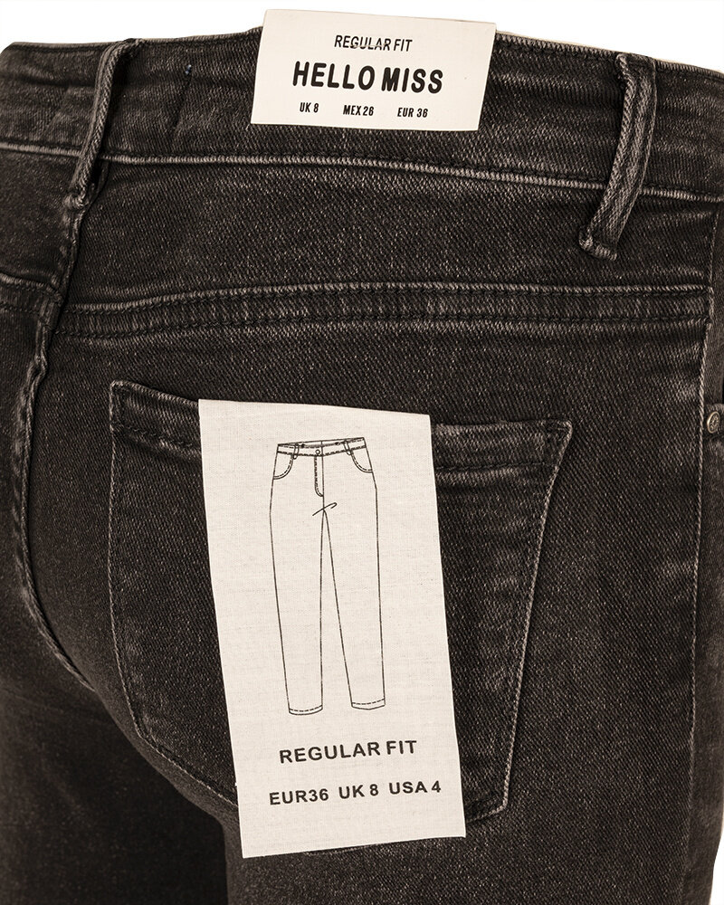 Zwarte reular fit jeans van Hello Miss