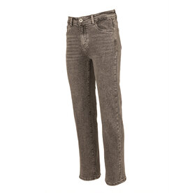 Grijze high rise straight jeans van Norfy