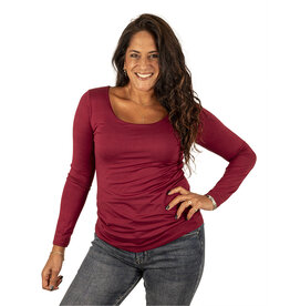 Gemma Ricceri Bordeaux shirt dubbel van Gemma Ricceri
