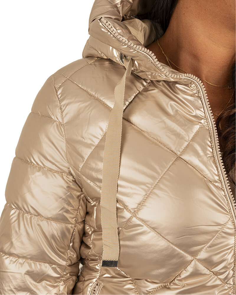 Gouden midi parka jas van Bilin