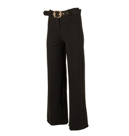 Zwarte pantalon met wijde pijp