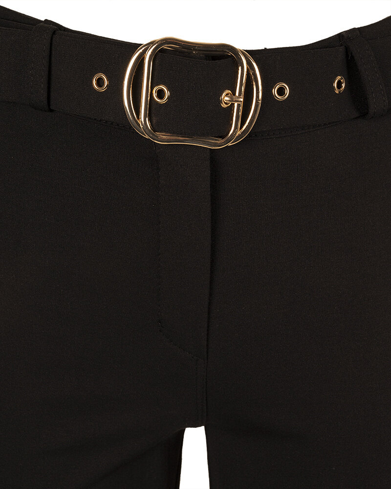 Zwarte pantalon met wijde pijp van Frankel H