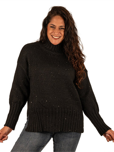 Zwarte trui glitter van Ciao Milano