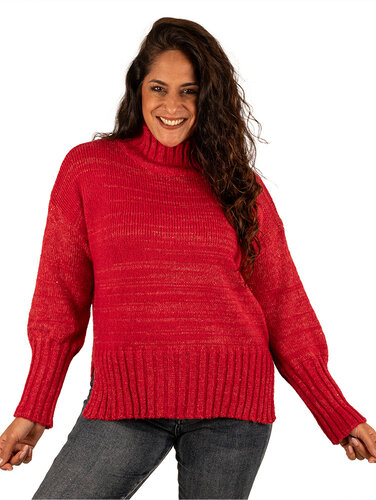 Donkerrode trui glitter van Ciao Milano