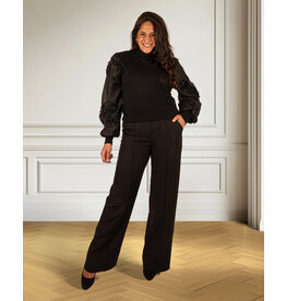 Zwarte pantalon met rechte pijp van Sophie&Me