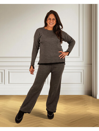 Grijs comfy pak bies