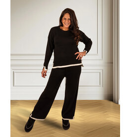 Zwart comfy pak bies