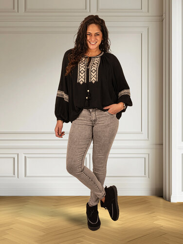 Toxik Lichtgrijze push-up skinny jeans  van Toxik