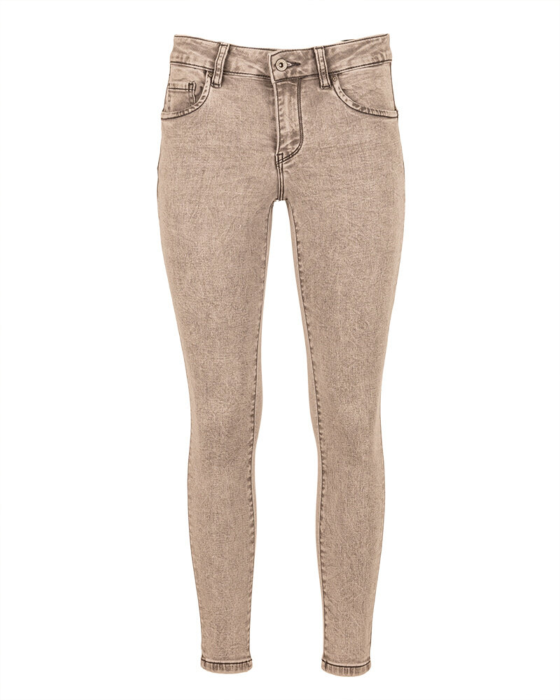 Lichtgrijze push-up skinny jeans  van Toxik
