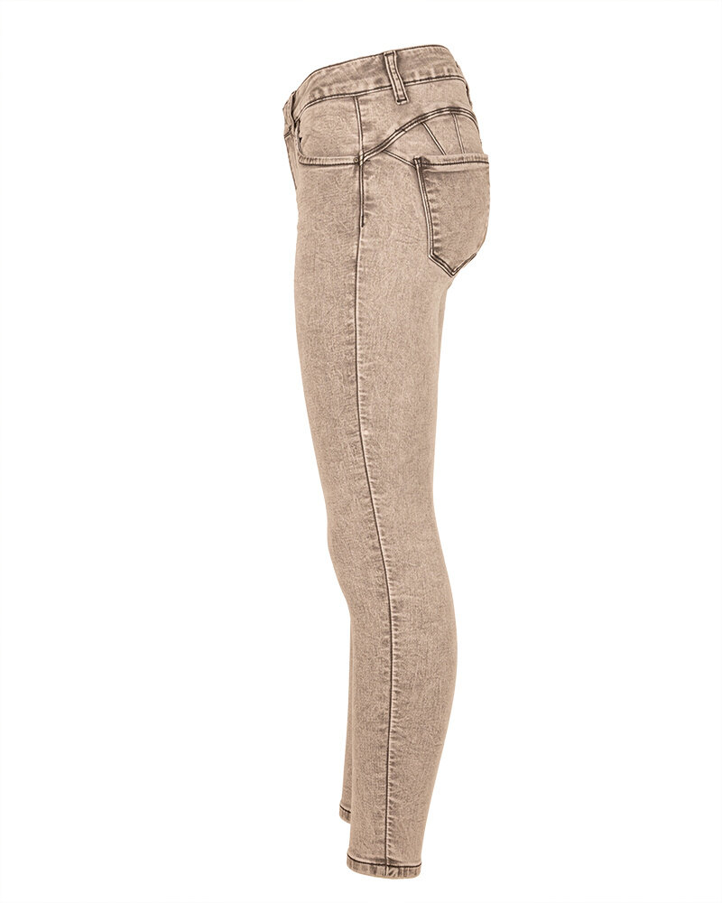 Lichtgrijze push-up skinny jeans  van Toxik