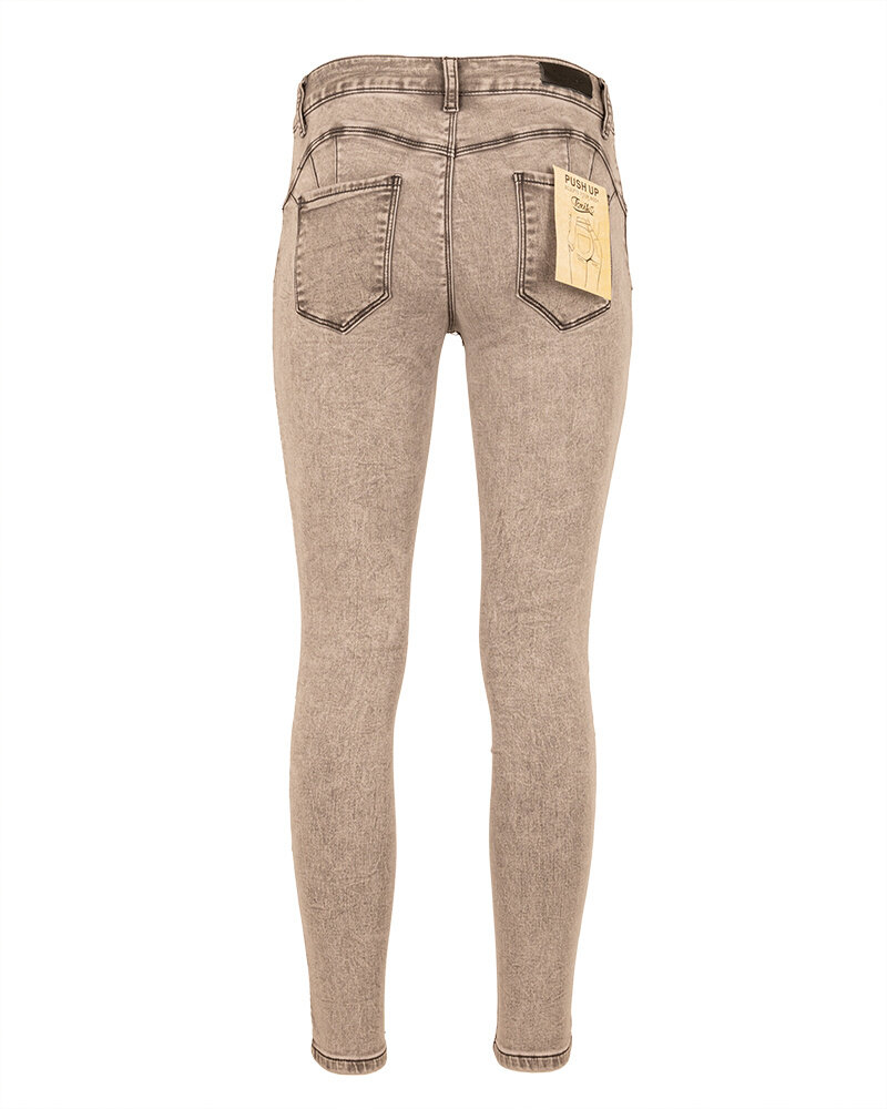 Lichtgrijze push-up skinny jeans  van Toxik