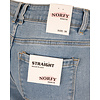 Light blue high rise straight jeans van Norfy
