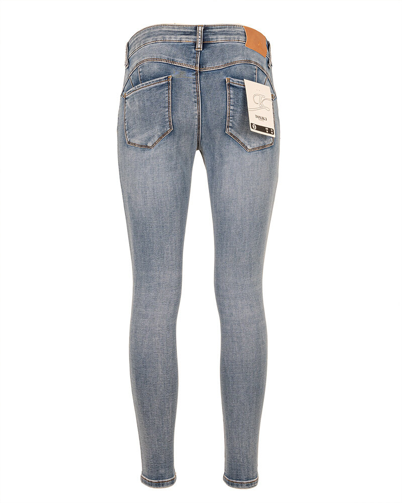 Mid blue push-up skinny jeans  van Toxik
