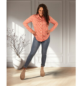 Blue high waist push-up jeans van Norfy