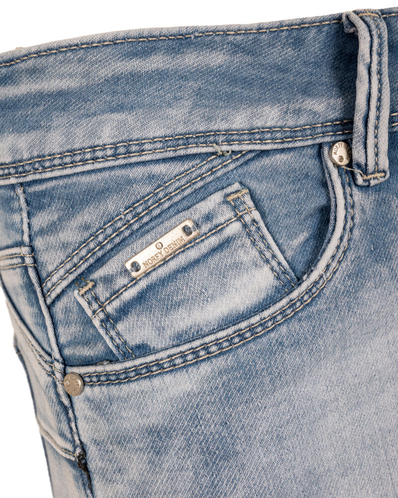 Light blue high waist push-up jeans van Norfy
