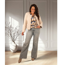 Hello Miss Light blue wide leg flared jeans van Hello Miss