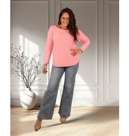 Hello Miss Blue wide leg flared jeans van Hello Miss