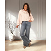 Roze/wit gestreepte blouse van Kilky