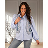 Jeans gilet met borduur van Lamiar
