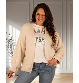 Gemma Ricceri Beige gebreid vest van Gemma Ricceri