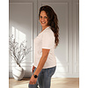 Wit basis shirt V-hals van Gemma Ricceri