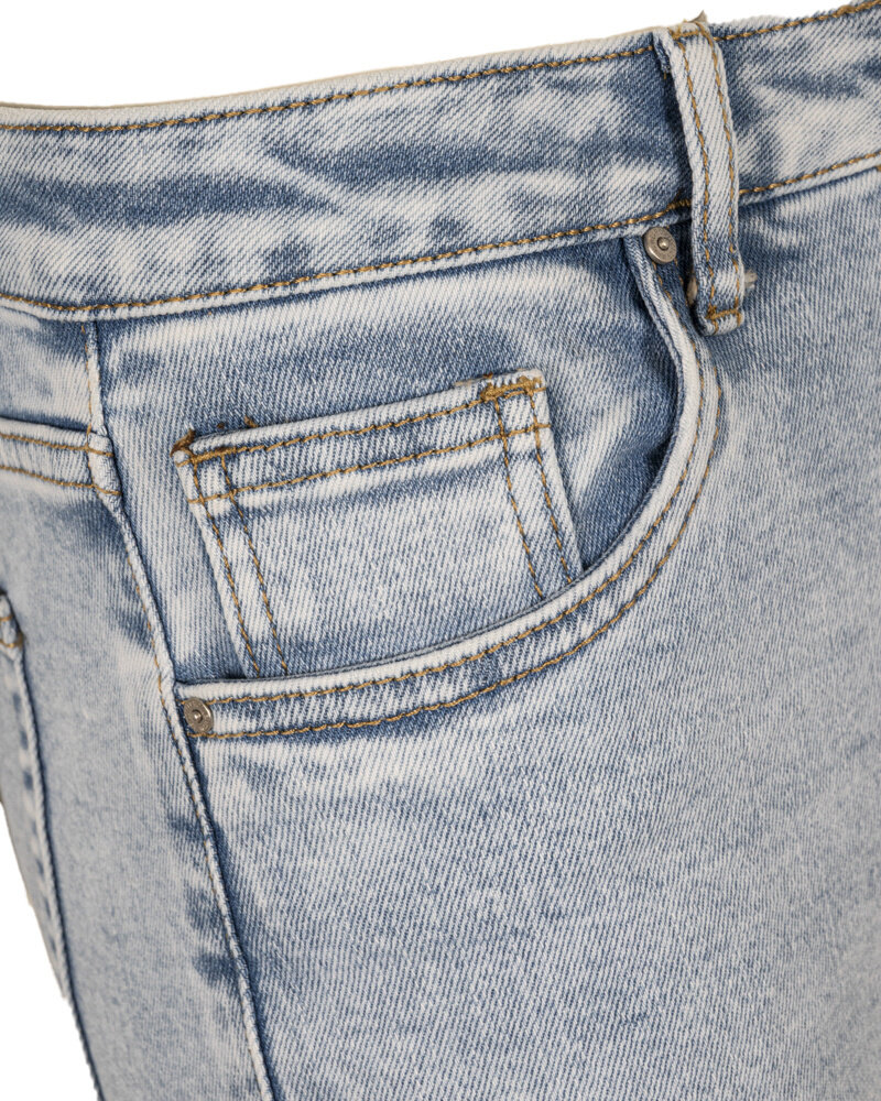 Light blue high waist straight jeans van Toxik