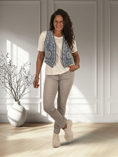 Toxik Lichtgrijze push-up jeans  van Toxik