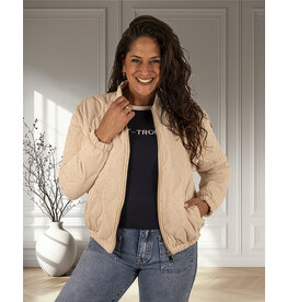 Gemma Ricceri Beige bomberjack strass