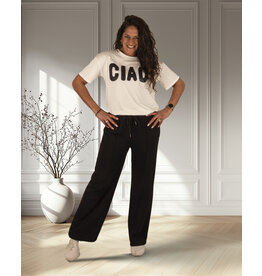 New Collection Zwarte jogpantalon