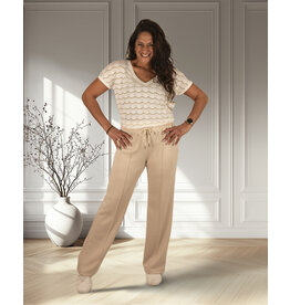 New Collection Beige jogpantalon