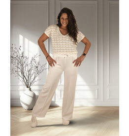 New Collection Ecru jogpantalon