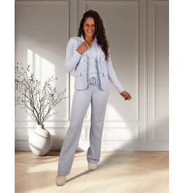Mi  Piace Lichtblauwe  travelstof pantalon