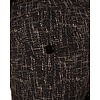 Black/kit linen print travelstof pantalon met rechte pijp van Mi Piace
