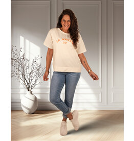 Light blue high waist mom jeans van Redberry
