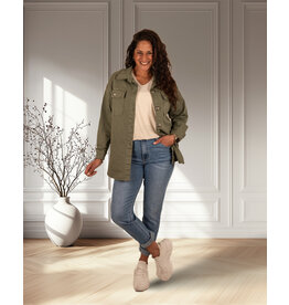 Blue high waist mom jeans van Redberry