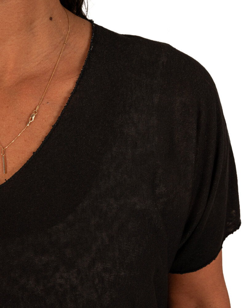 Zwart shirt V-hals van Your&Self