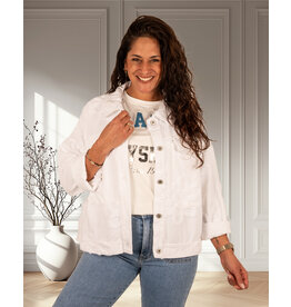 Witte jeans jack bloemen