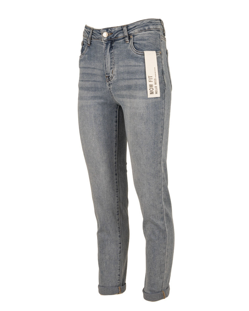 Blue high waist mom jeans van Hello Miss