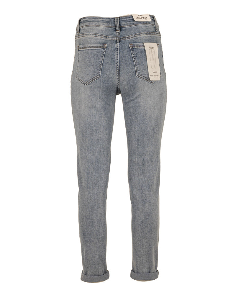 Blue high waist mom jeans van Hello Miss