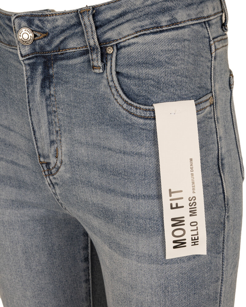 Blue high waist mom jeans van Hello Miss