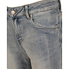 Blue high waist straight jeans van Toxik