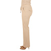 Lichtbeige travelstof pantalon met rechte pijp van Mi Piace