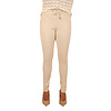 Lichtbeige travelstof broek van Mi Piace