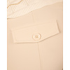Lichtbeige travelstof broek van Mi Piace