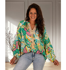 Gemma Ricceri Groene print tuniek van Gemma Ricceri