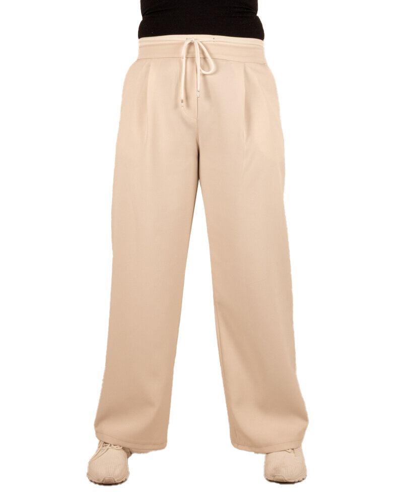 Beige pantalon met koord van Perla Nera